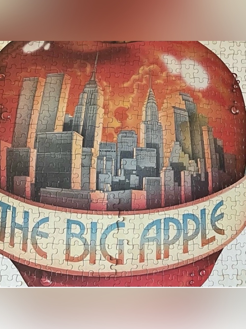 The Big Apple New York City Skyline Puzzle Vintage NYC 1976